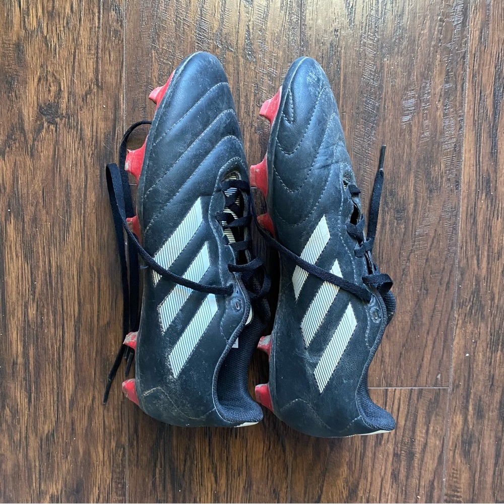 Adidas Black and Red Athletic Shoes